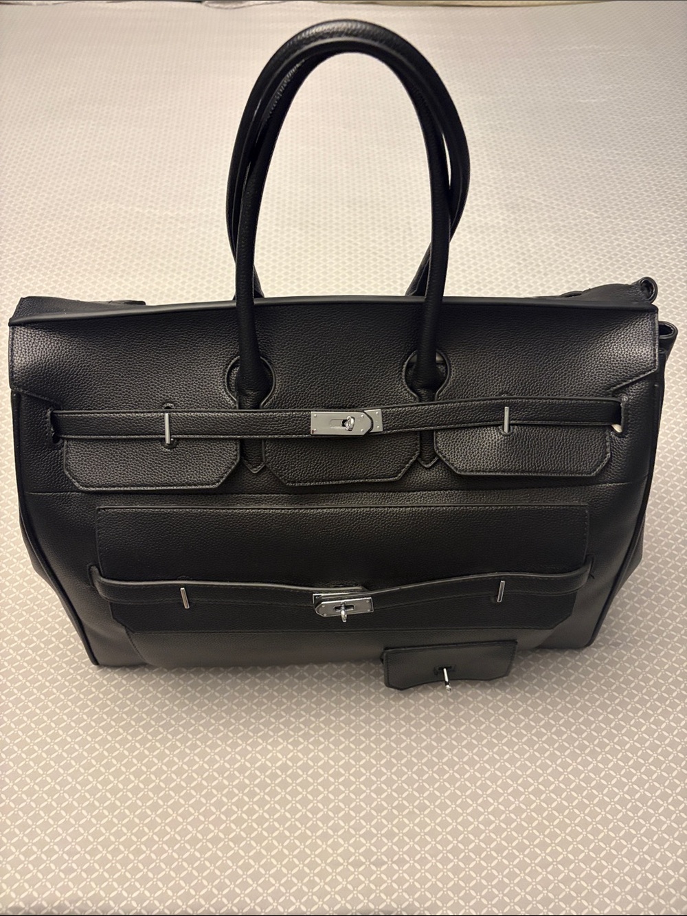 Leather Structured Travel Bag